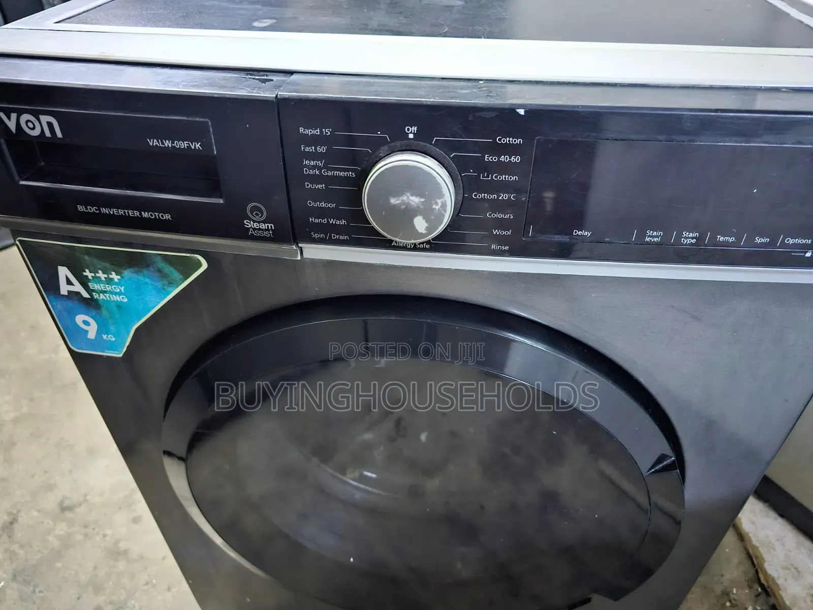 Von 9kg Front Load Washing Machine Wash/Spin
