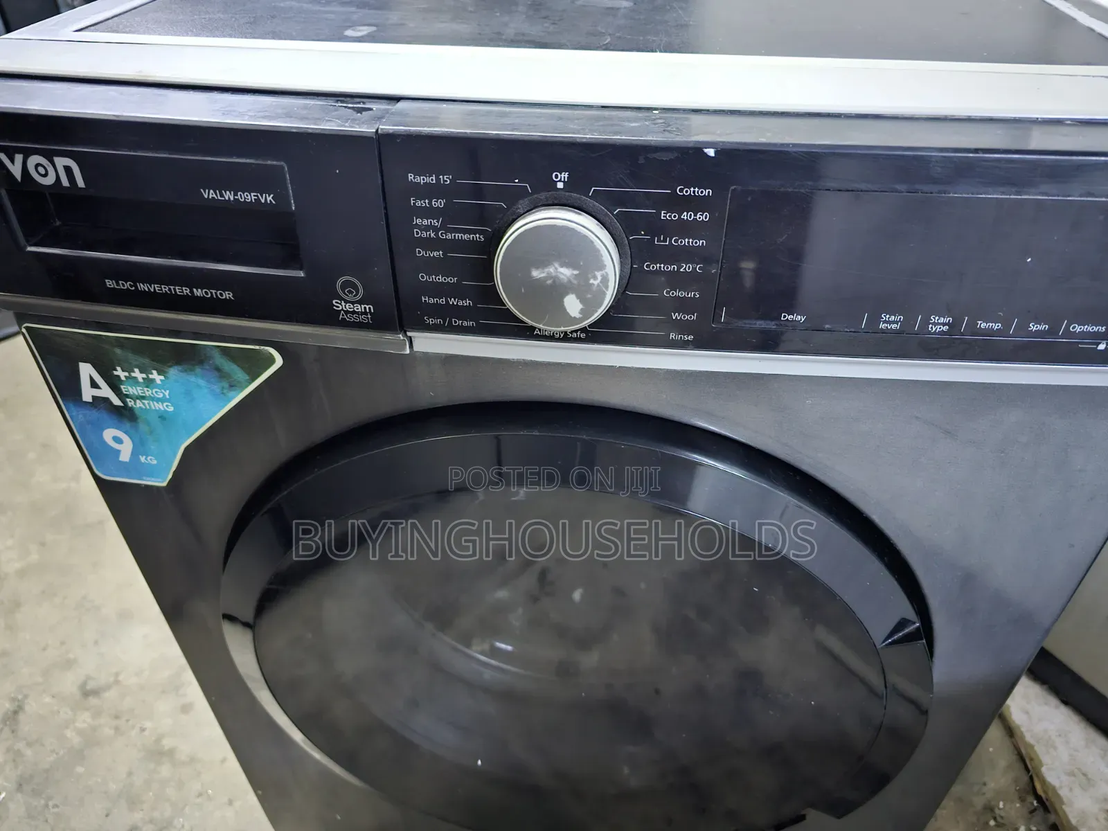 Von 9kg Front Load Washing Machine Wash/Spin