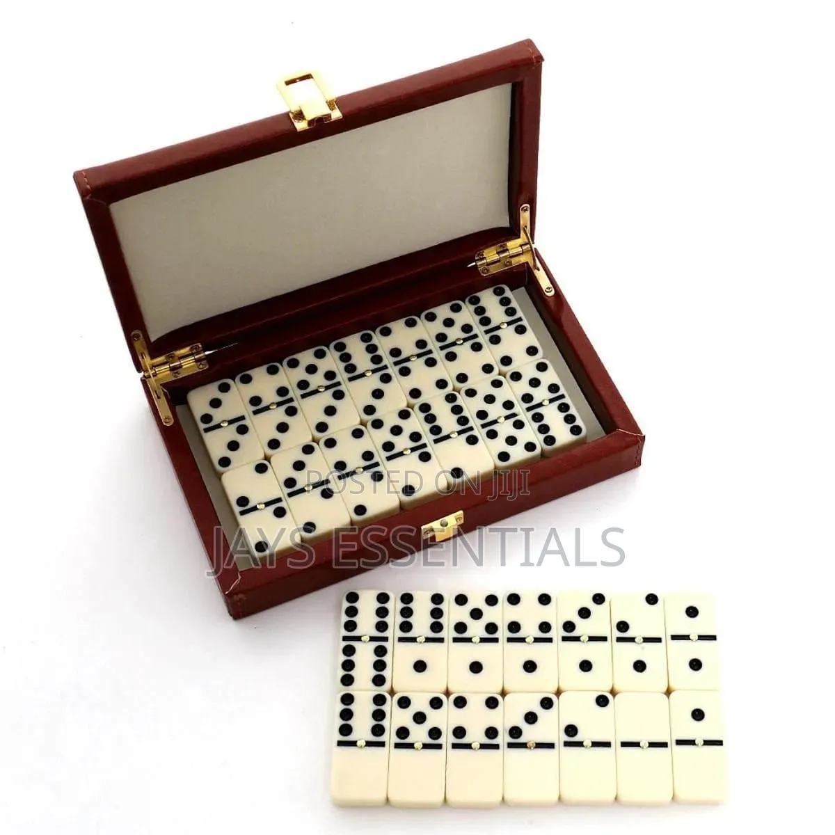 Leather Case Dominos Board Game Gift