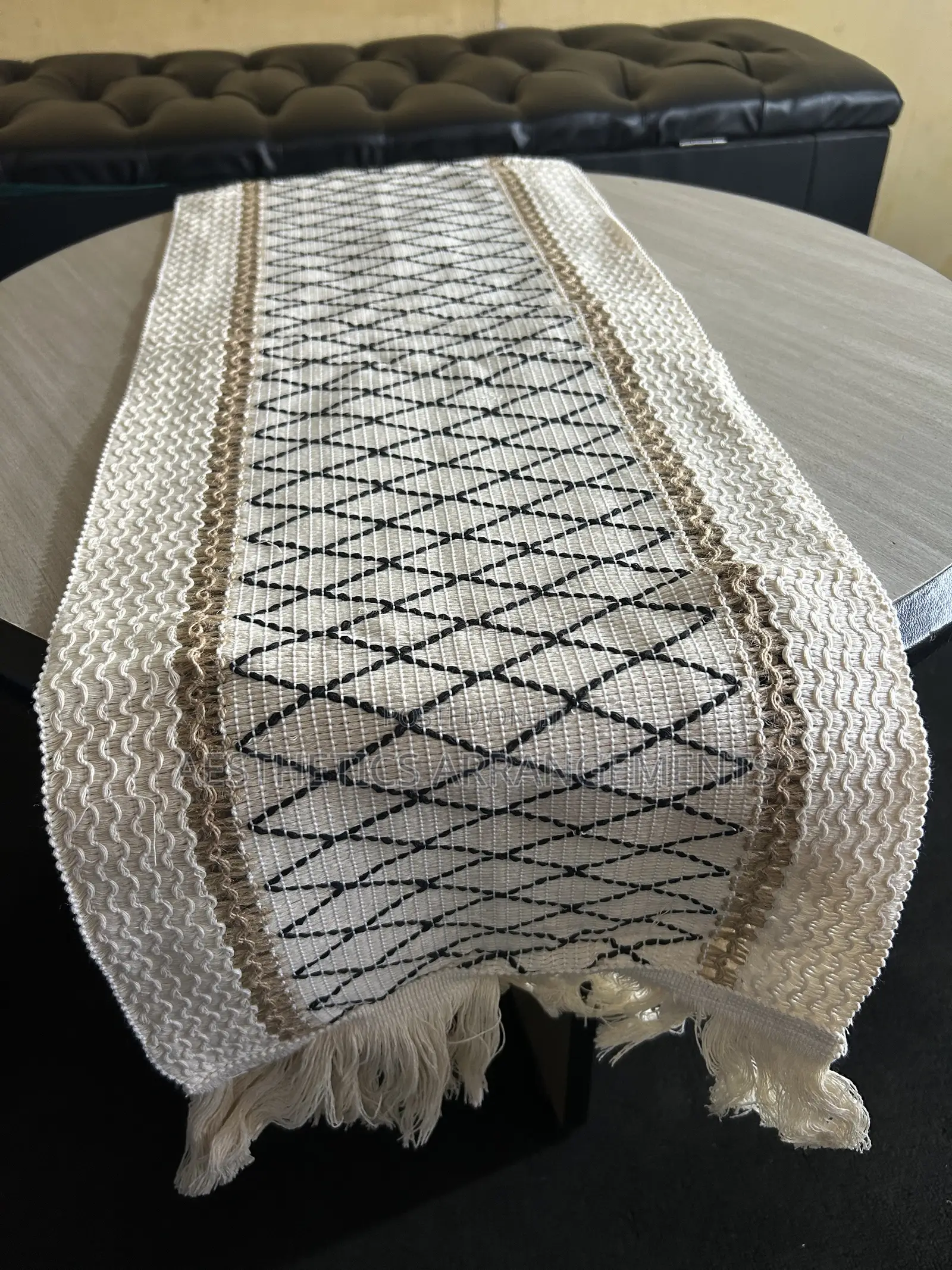 Table Runner (Blue Criss-Cross)