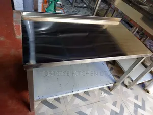 Stainless Steel Kitchen Preparation Work Top Table Size 1.2mm Length