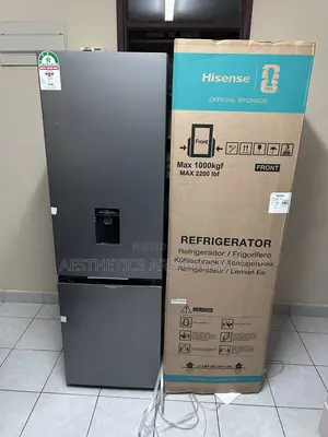 Hisense 268Litres Double Door Fridge BOTTOM FREEZER/No Frost