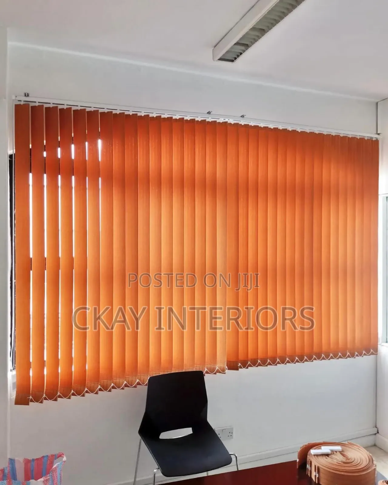 The Perfect Finishing Touch for Modern Workspaces Orange Verticalblind