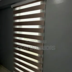 Large Windows Beige Beautiful Horizontal Blinds