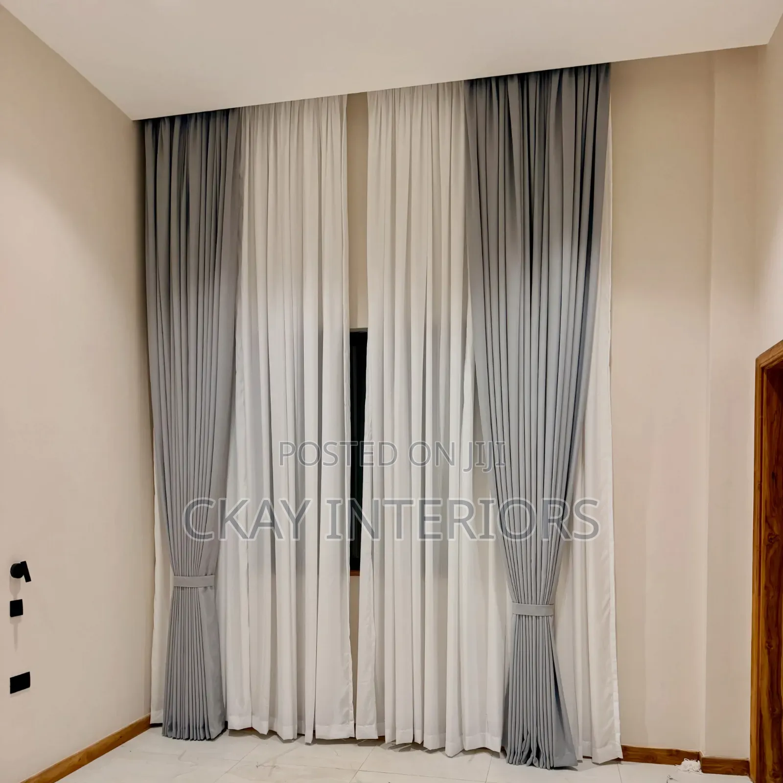 Beauty in Every Layer Beige and Grey Window Curtains