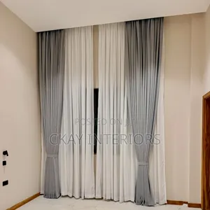 Beauty in Every Layer Beige and Grey Window Curtains