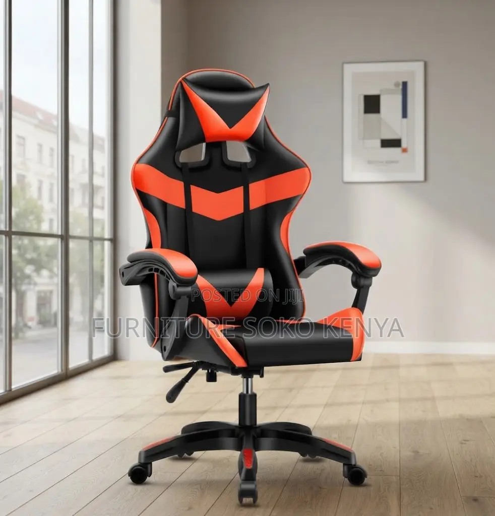 Office Chair; Leather Ergonomic Adjustable Gaming Chair