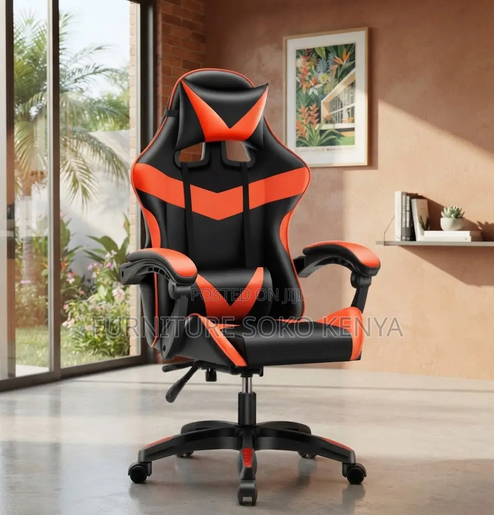 Office Chair; Leather Ergonomic Adjustable Gaming Chair