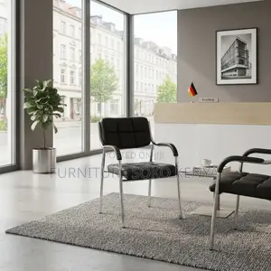 Office Chair: Four Steel Leg Solid Catalina Office Chair