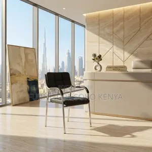 Office Chair: Four Steel Leg Solid Catalina Office Chair