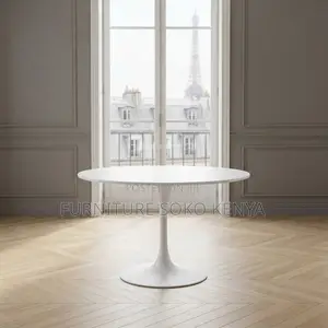 Coffee Table: White Marble Top Accent End Table