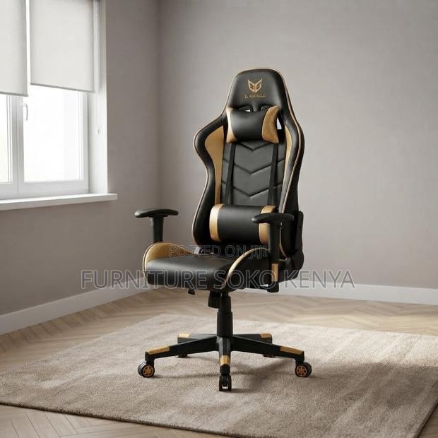 Office Chairs: Office Leather Modern Computer Gamer Chair - thumbnail 2