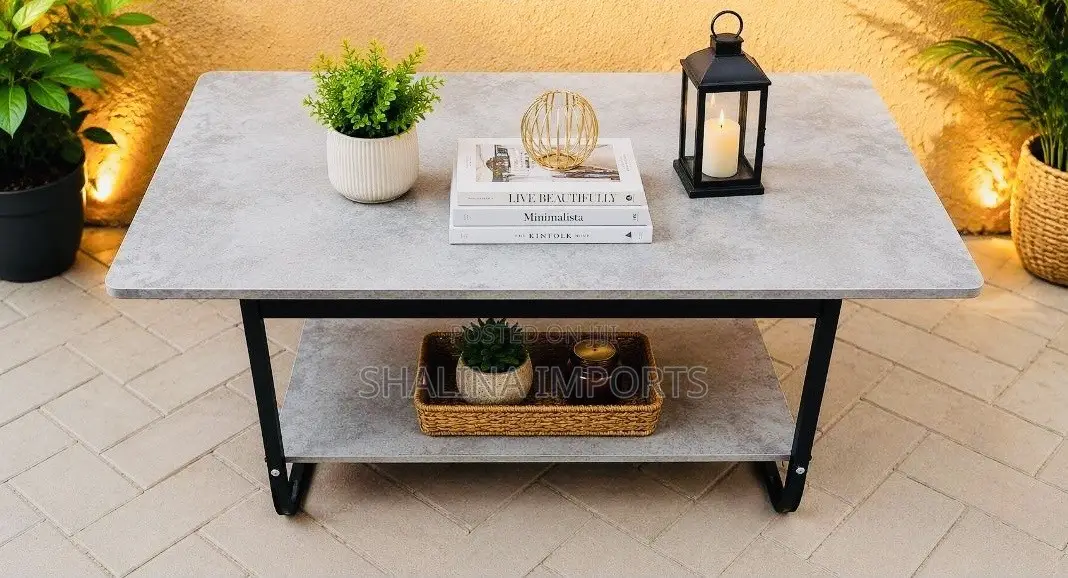 Modern 2 Tier Coated MDF Coffee Table