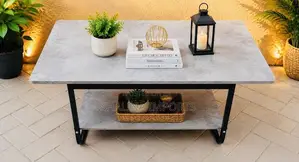 Modern 2 Tier Coated MDF Coffee Table