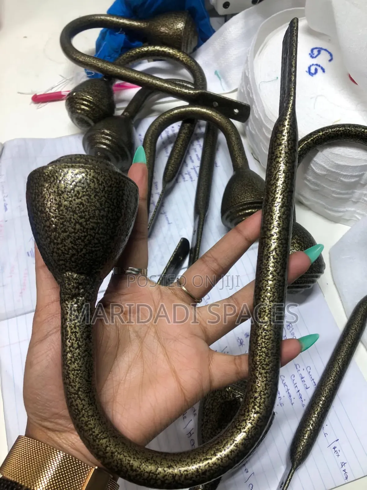 Powder Coated Juakali Curtain Holders