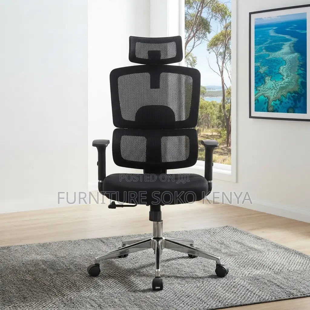 Office Chairs; Orthopedic High Back Boss Desk Seat.