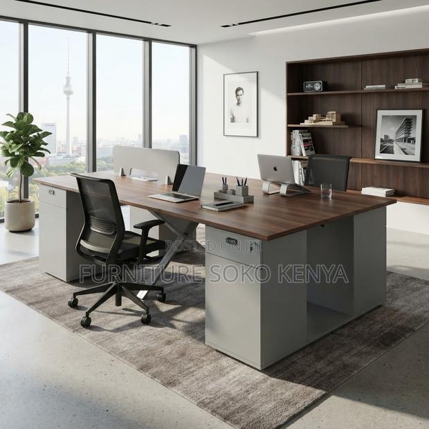 Workstation; Imported 4-Way Office Workstation - thumbnail 2