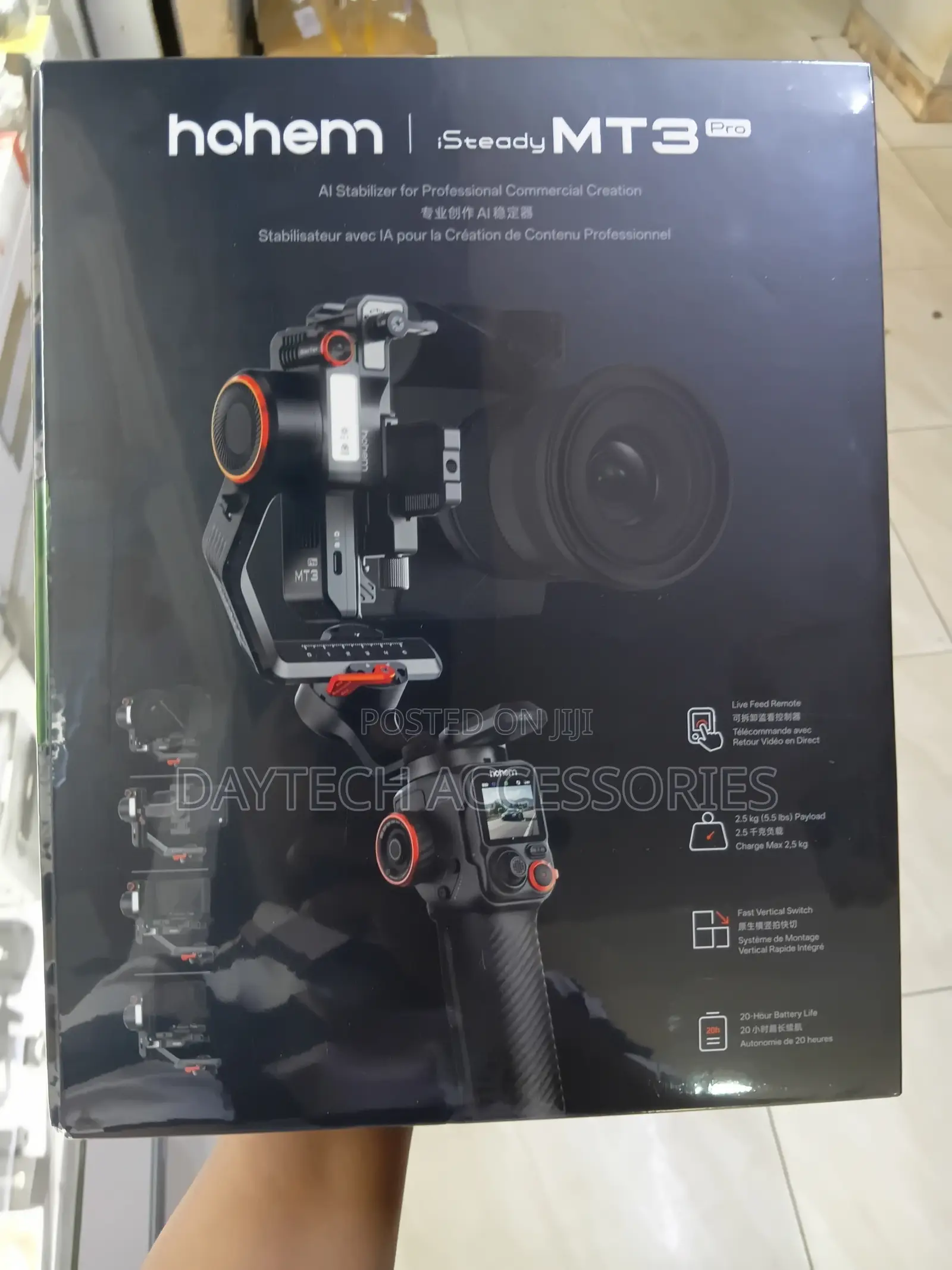 Hohem iSteady MT3 Pro Versatile 3-Axis AI Camera Gimbal Stabilizer