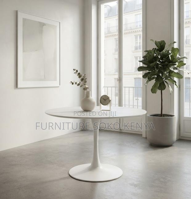 Coffee Table: Mid Century Tinted Marble Accent Table - main view
