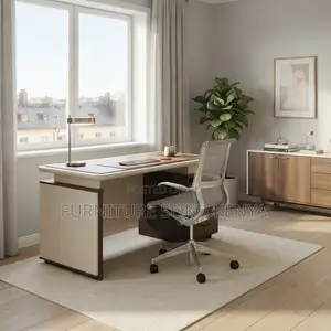 Office Desk; 1.4M Executive Office Desk With Storage