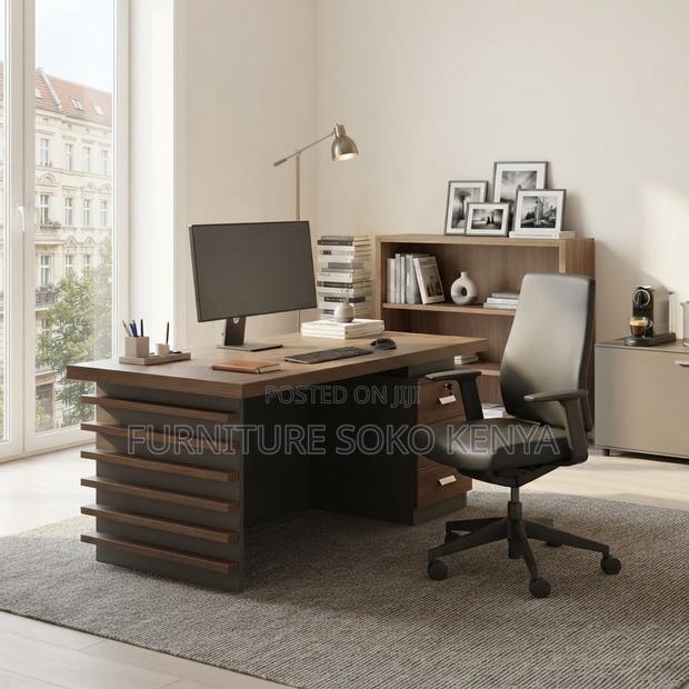 Office Desks : 140Cm Professional Computer Work Desk - thumbnail 4