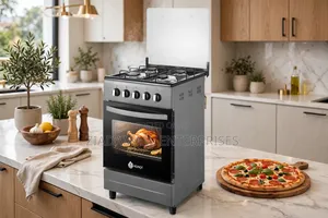 Nunix KZ-560-GO-S Full Gas Cooker 50x55 4 Burner + Gas Oven 60L - Lite