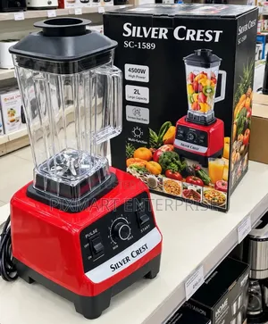 Red Silver Crest 2 in 1 Blender and Food Mixer 2L 4500W