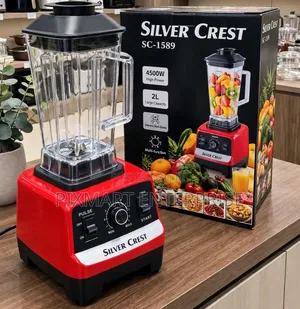 Heavy Duty Silver Crest Blender 2L Stainless Steel Blades 4500W