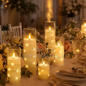 3pc Acrylic LED Fairy Light Candles