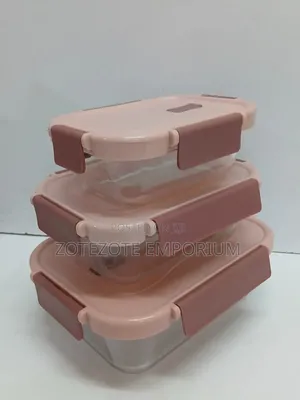 Glass Snack Box With Lunch Bag