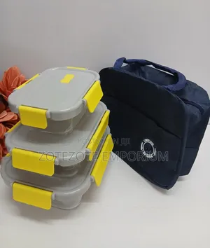Glass Snack Box With Lunch Bag