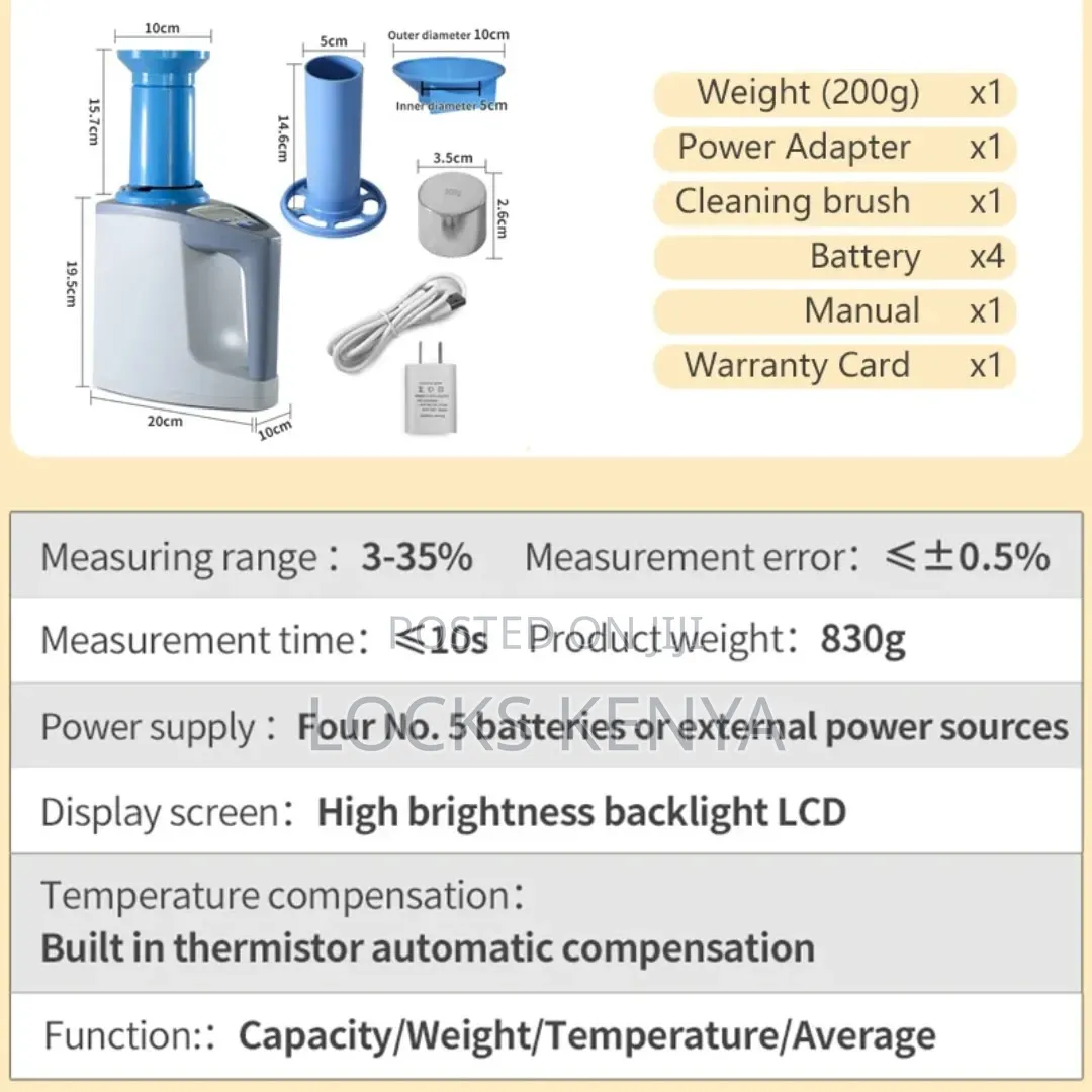 Intelligent Cereals/Grain Moisture Meter