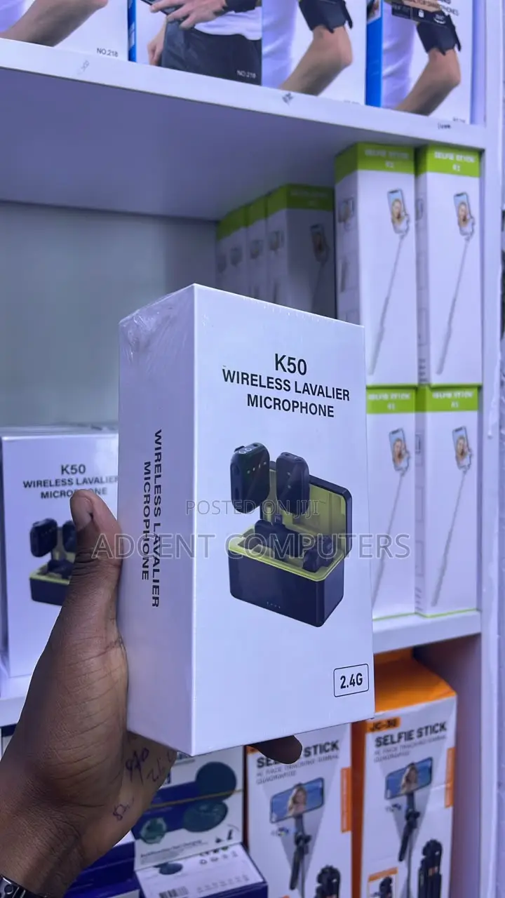 K50 Wireless Lavalier Microphone for iPhone & Android