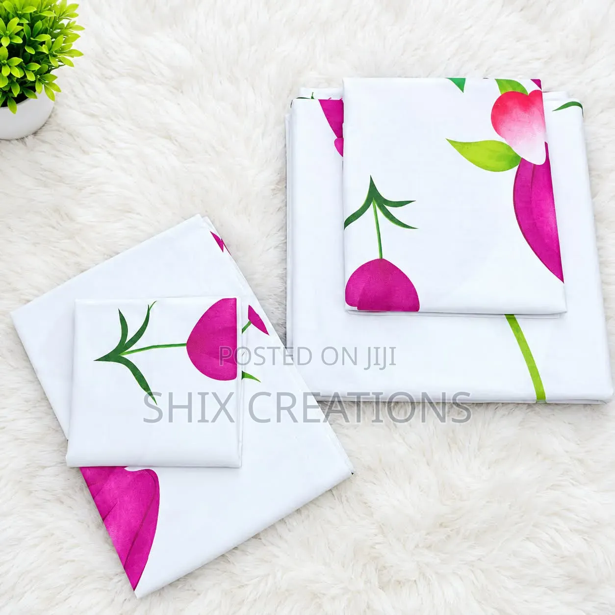 Pattern Cotton Bedsheets Set
Size:6by6
Can Fit Bed Sizes 4*6,5*6,6*6