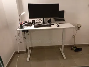 1.2 Black White Adjustable Height Desks