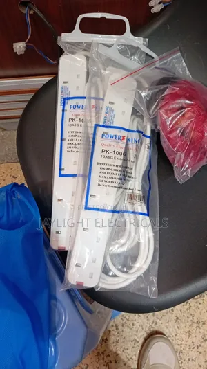 Power King 6way White Extension Cable 3mters Cable