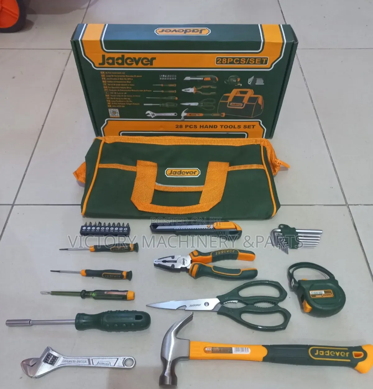 28PCS Multipurpose Hand Tools Set With 13" Tool Bag