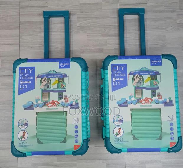 2-in-1 DIY Play House Little Doctor Hospital Playsets