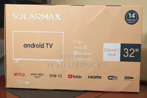 Solarmax 32 Inch Smart Android TV Frameless With Bluetooth
