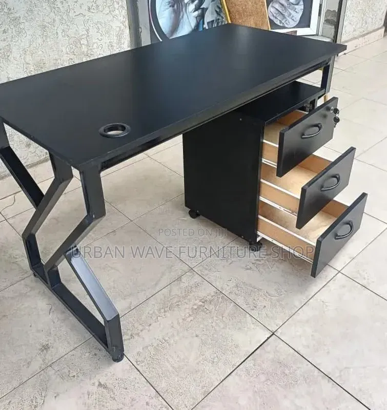 Office Desk With Side Drawers