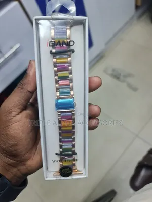 Apple Watch Band, 42mm, 44mm, 45mm , Metallic Strap.