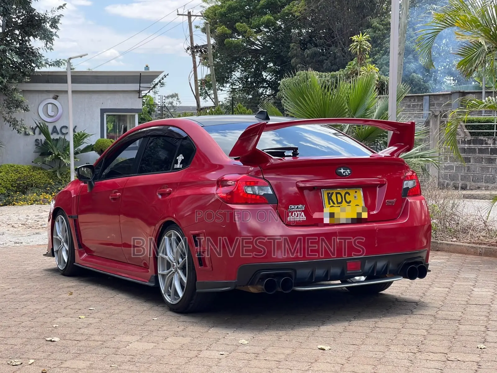 Subaru WRX STI 2015 Red
