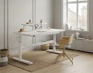 Manual Sit-Stand Desk – Adjustable Home & Office Workstation
