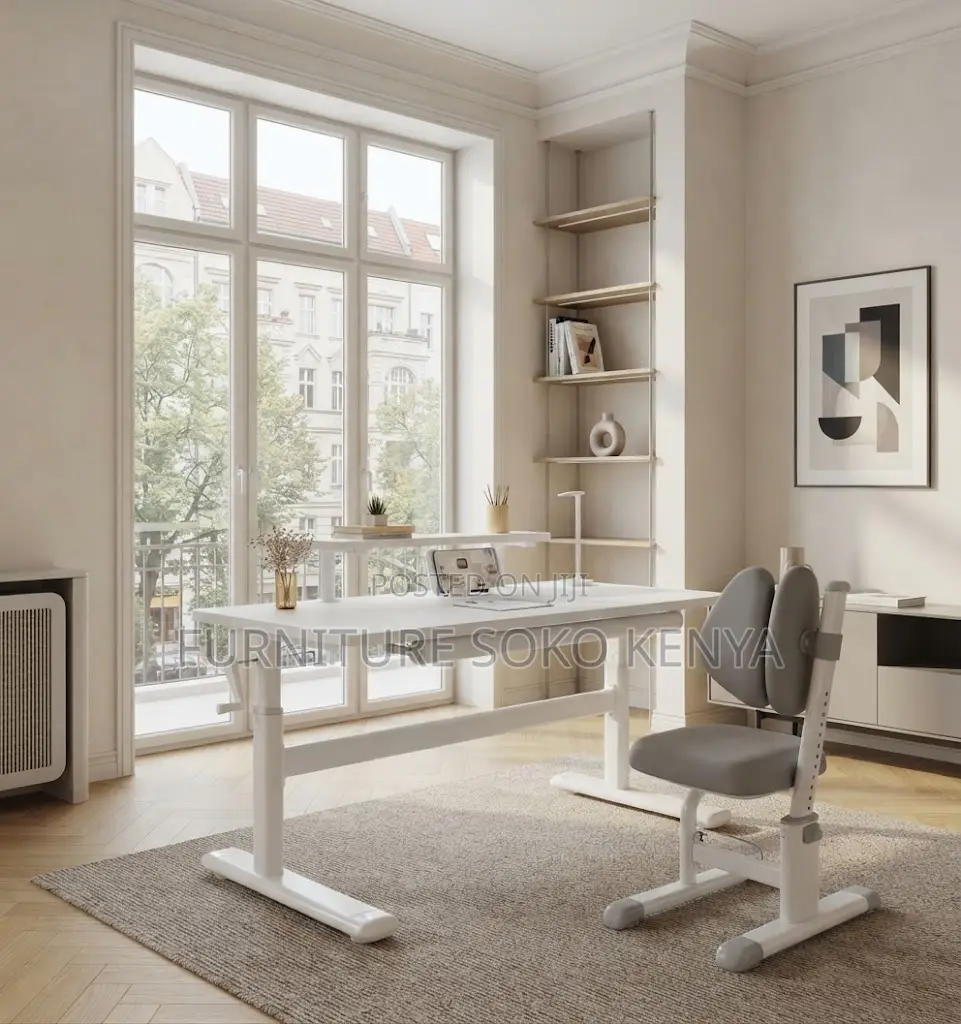 Manual Sit-Stand Desk – Adjustable Home & Office Workstation