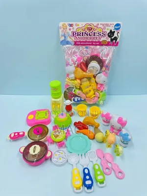 Kids Princess & Her Pet Kitchen Play Set - 25+ PCS Educational Toy