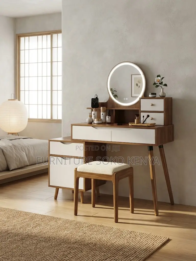 Dressing Table; Premium Vanity Dressing Table With Mirror for Bedroom
