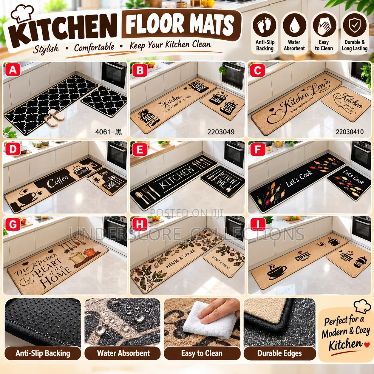 Big Size - Kitchen Rubber Mat