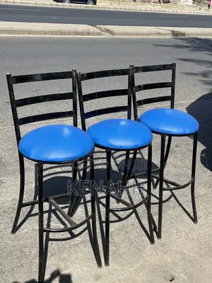 Blue High Flat Chair