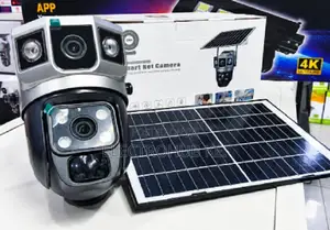 V380 4G Dual Lens Outdoor CCTV With Solar Panel