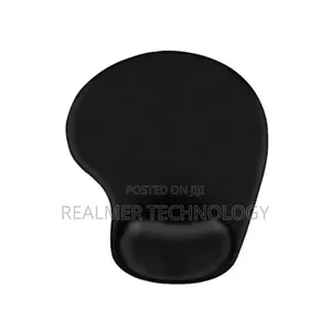 Gel Ergonomic Mouse Pad With Wrist Support – Black